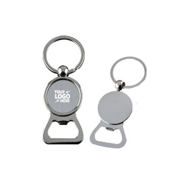 Round Bottle Opener Keychain